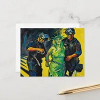 Statue of Liberty Arrested Postcard