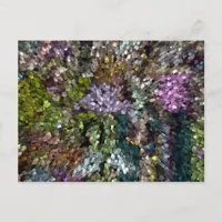 Multi-Color Digital Abstract Postcard