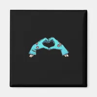 Zombie Hands Heart Halloween Spooky Magnet