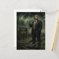 Trump in the Swamp Postcard