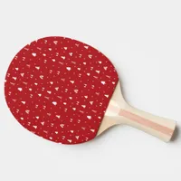 Christmas Trees and Snowflakes Ping Pong Paddle