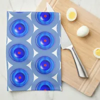 Kitchen Towels - Concentric Circles in Blue