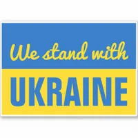 Ukraine Patriotic Support Peace Ukranian Flag Car Sticker