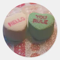 Hello You Rule Classic Round Sticker