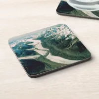 Alaska Mountain Range-Aerial View Drink Coaster