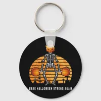 Trumpkin Make Halloween  Again Gym Fitness Funny Keychain