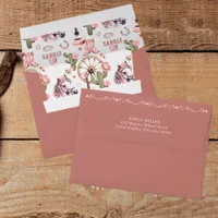Rustic Cowgirl Western Baby Shower Addressed Maile Envelope