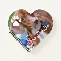 Handwriting overlay Dachshund Dog photo Notebook