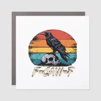 Humor F-Caw-F Gothic Funny Crow Essential Retro St Car Magnet