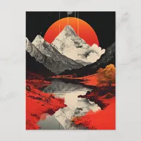 The Mountains, River, and Moon Postcard