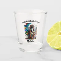 Native Indian Traditional Cultural Designs Shot Glass