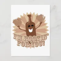 I'm rootin for you! postcard