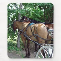 Amish Horses Mouse Pad