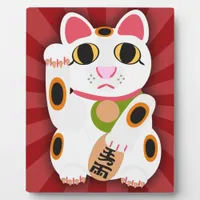 Super Cute Lucky Cat Character Cartoon Design Plaque