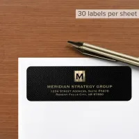 Luxurious Monogram Return Address Labels