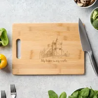 Wood Cutting Board - My Home is My Castle