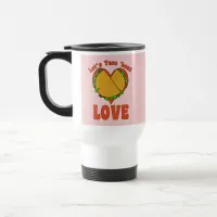 Taco Bout Love Funny Food Cartoon Heart Design Travel Mug