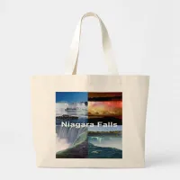 Niagara Falls New York Photo Views Large Tote Bag