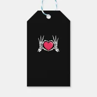 Skeleton Hand Heart Halloween Gift Tags