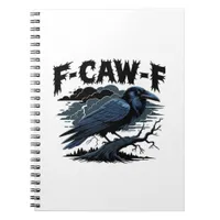 Gothic Crow Funny Humor F-Caw-F Essential Minimal  Notebook