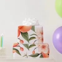 Peach Fuzz Baby Shower Wrapping Paper