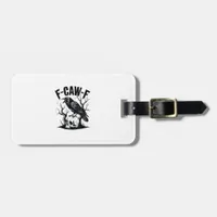 Halloween F-Caw-F Bird Crow Women Men Retro Classi Luggage Tag