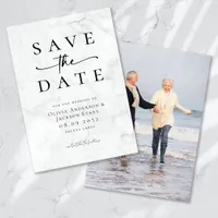 Simple Chic Modern Typography Wedding Save The Date