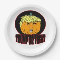 Trumpkin Or Treat Halloween Trumpkin Trick Or Trea Paper Plates