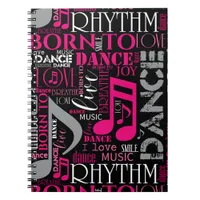 Born to Dance Pink ID277 Notebook
