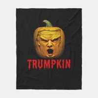 Trumpkin – Funny Donald Pumpkin Halloween  Fleece Blanket