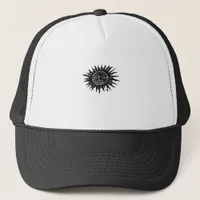 Medieval Sun Engraving - Whimsigoth Aesthetic - Wh Trucker Hat