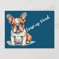 Funny French Bulldog Postcard