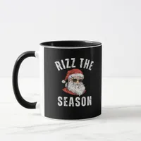 Rizz The Season Funny Santa Merry Rizzmas Rizzler  Mug