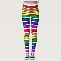 Leggings - Rainbow Colored Bars