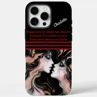 Elegant faces in abstract  iPhone 16 pro max case