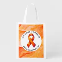 September is Leukemia Awareness Month Grocery Bag