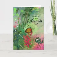 Gentle Forest Scene In My Thoughts Watercolor Card