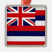 Hawaii State Flag Metal Ornament