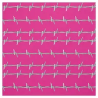 Barb Wire Pattern on Pink Fabric