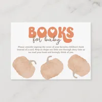 Orange Pumpkin Books for Baby Enclosure Card