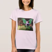 Tired Lyme Disease Warrior with Angel Wings Cell T-Shirt