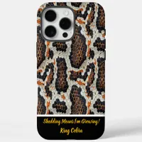 Beautifully displayed snake skin patterns iPhone 16 pro max case