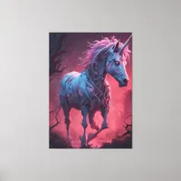 Zombie Unicorn  Canvas Print