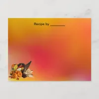 Fall Colors Recipe Custom Card