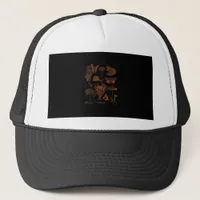 Botanical Art, Frog Fungi Goblincore Aesthetic Cot Trucker Hat