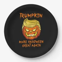 Trumpkin Make Halloween Great Again Jack O Lantern Paper Plates