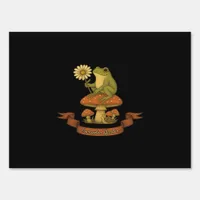 Frog Of The Garden Fairycore  Cottagecore Frog And Sign