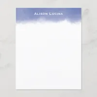 Personalized Stationery Watercolor Wash