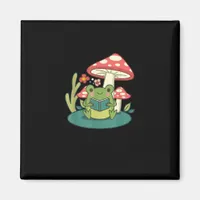 Cottagecore Mushroom Forest Toad Goblincore Mycolo Magnet