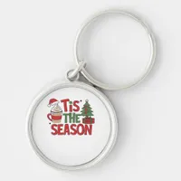 Tis The Season Holiday Cheer Christmas  Keychain